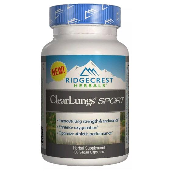 Комплекс для профилактики дыхательной системы RidgeCrest Herbals Clear Lungs Sport 60 Veg Caps (RCH138)