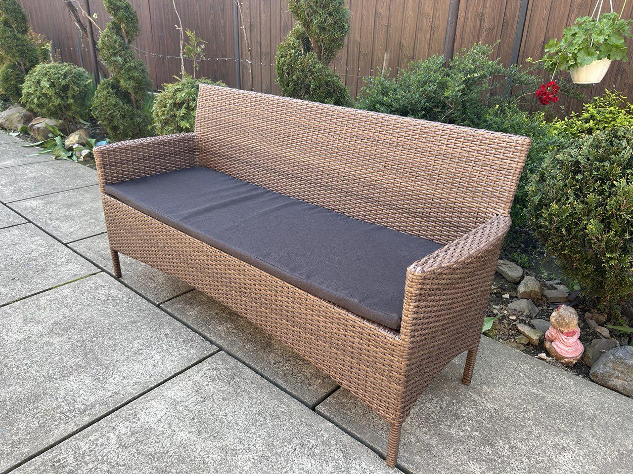 Диван ротанговый уличный Сімейний Затишок 155х52 см - фото 4 Диван ротанговый уличный Сімейний Затишок 155х52 см - фото 4