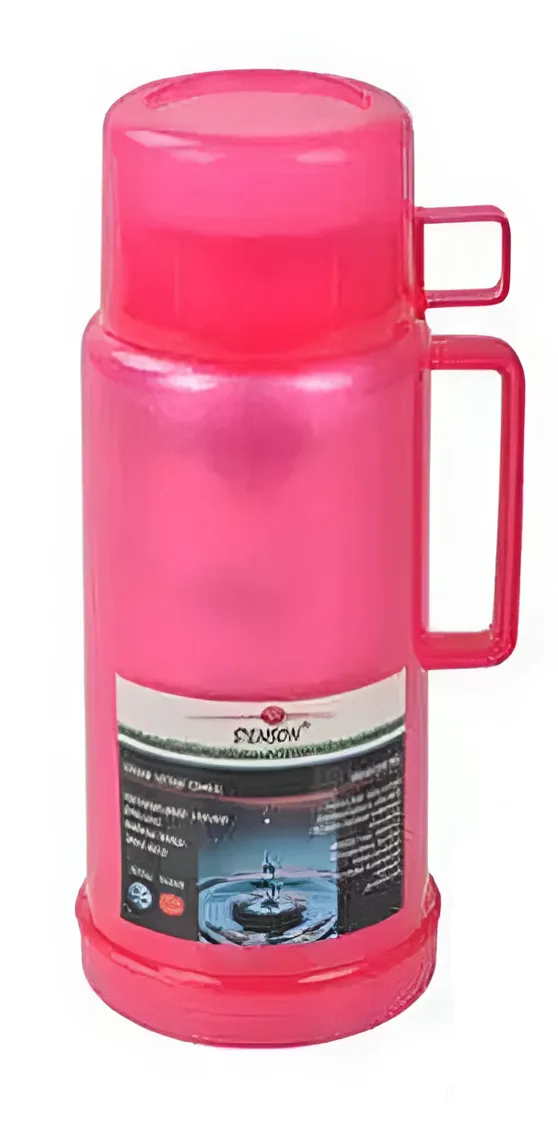 Термос зі скляною колбою 1 л Рожевий (30132) - фото 1 Термос зі скляною колбою 1 л Рожевий (30132) - фото 1