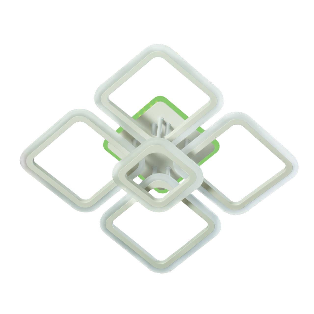 Люстра LED Svet SY-5330/4/1WH/RGB 102W/28W з пультом Білий (30832759)