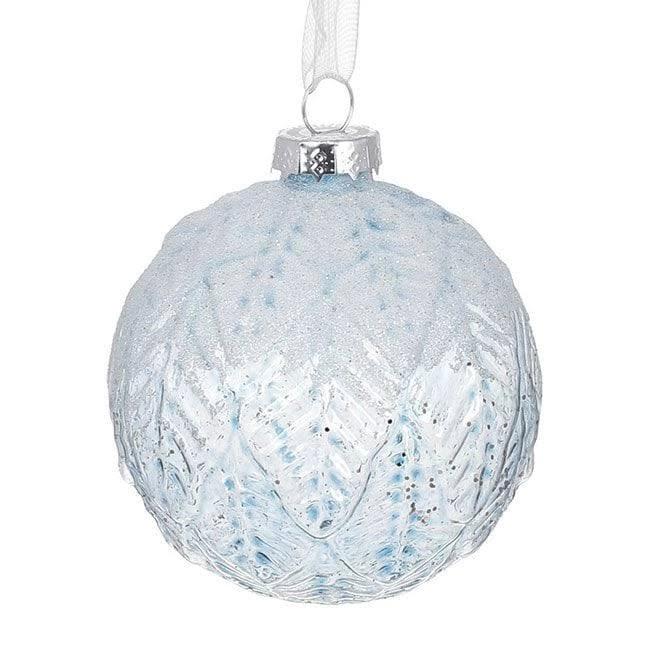 Набор шариков стеклянных новогодних 8 см 6 шт. (12626)