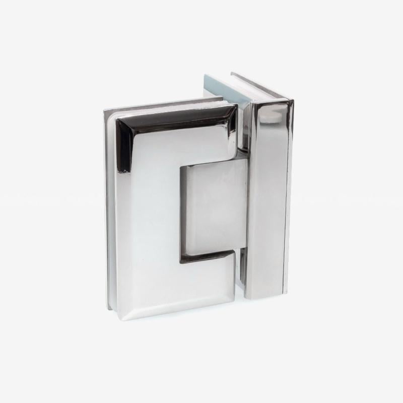 Петля для душової кабіни br-HDL-304 для скла скло-скло 90° нержавіюча сталь полірована