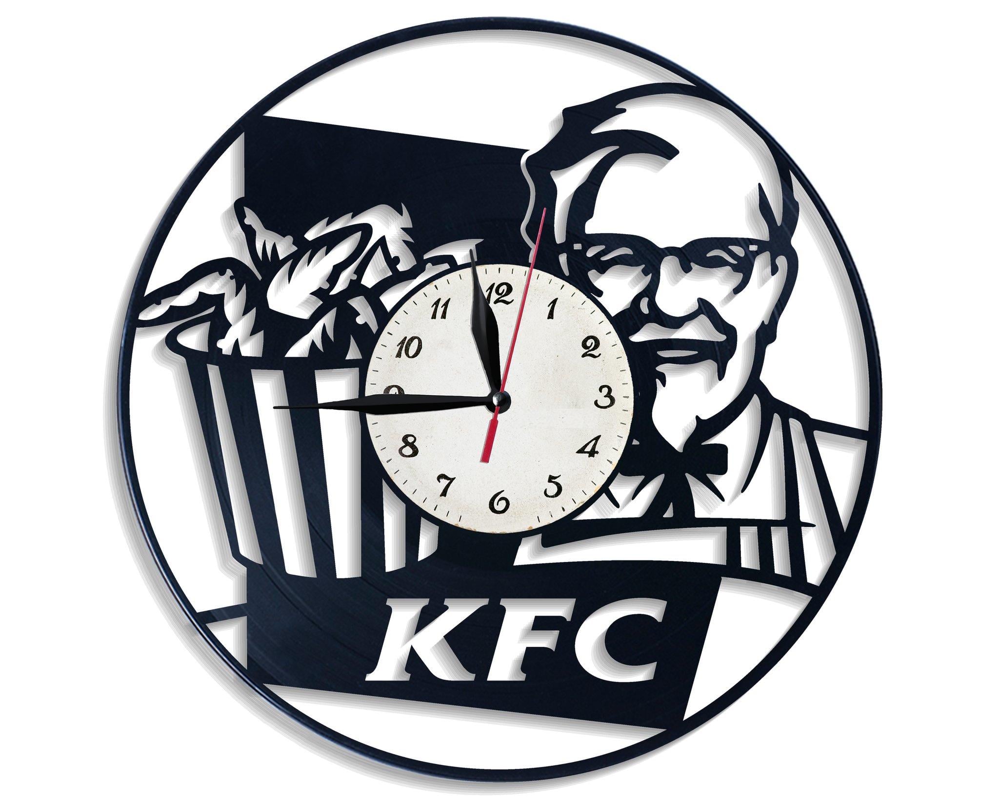 Часы настенные KFC Kentucky Fried Chicken 2691 из виниловой пластинки
