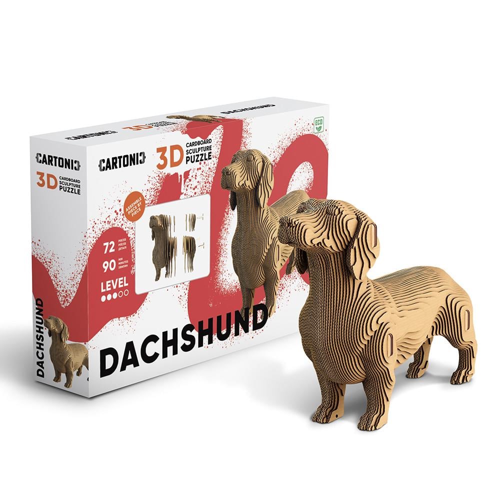 Пазл-конструктор 3D картонный Cartonic 3D Puzzle DACHSHUND Такса (33394530)