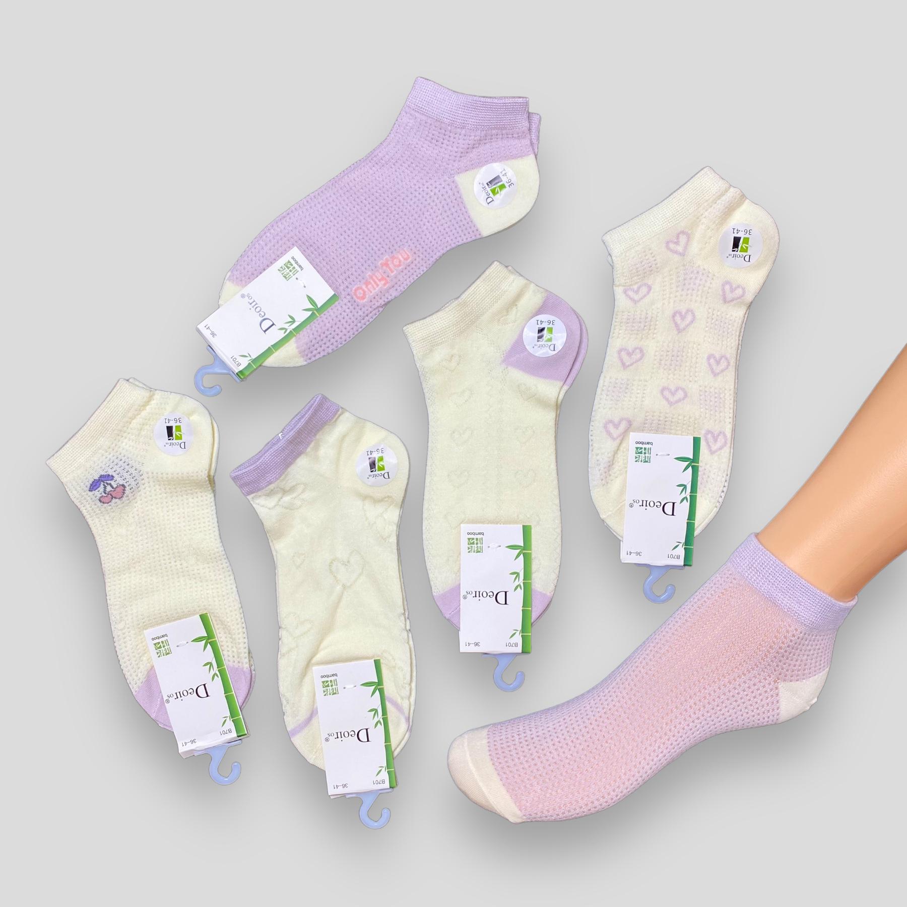 Носки женские Deoiros в сеточку 5 пар р. 36-41 (B701-3) - фото 2 Носки женские Deoiros в сеточку 5 пар р. 36-41 (B701-3) - фото 2