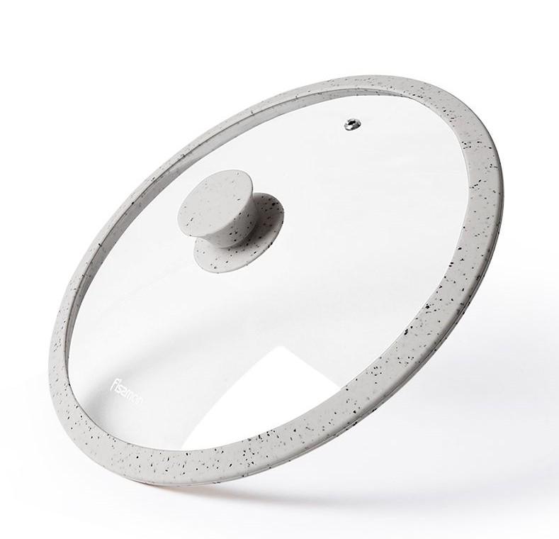 Кришка Fissman Arcades 28 см Світло-сірий (9998)