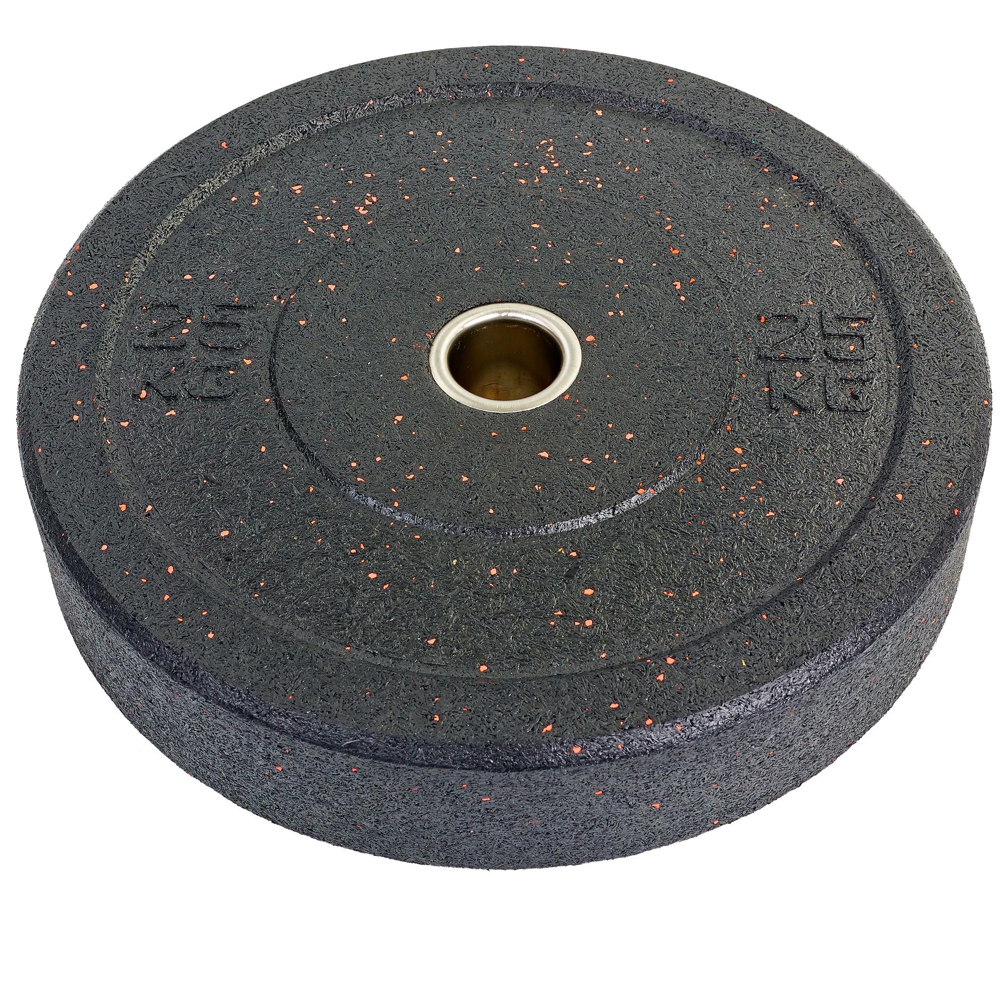 Диск бамперний для кросфіту Zelart Record RAGGY Bumper Plates ТА-5126-25 51 мм 25 кг Чорний (DR003038)