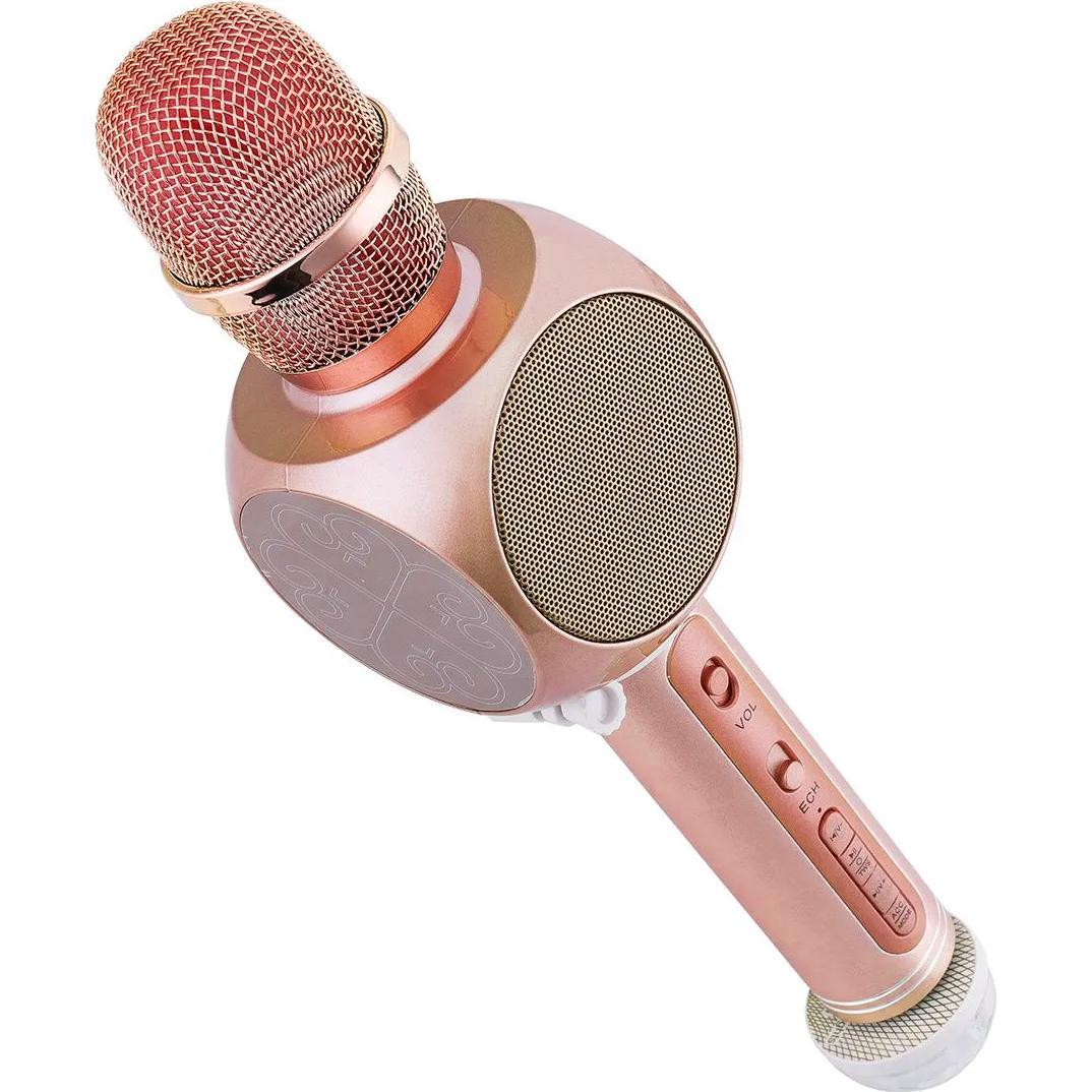 Беспроводной микрофон для караоке 2в1 YS 63 Bluetooth Pink