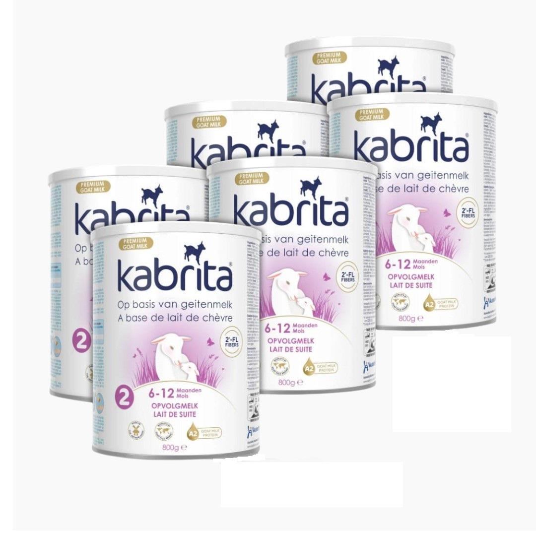 Дитяча суміш Kabrita 2 Premium на козячому молоці від 6 до 12 міс. 6х800 г (U8716677010571х6)