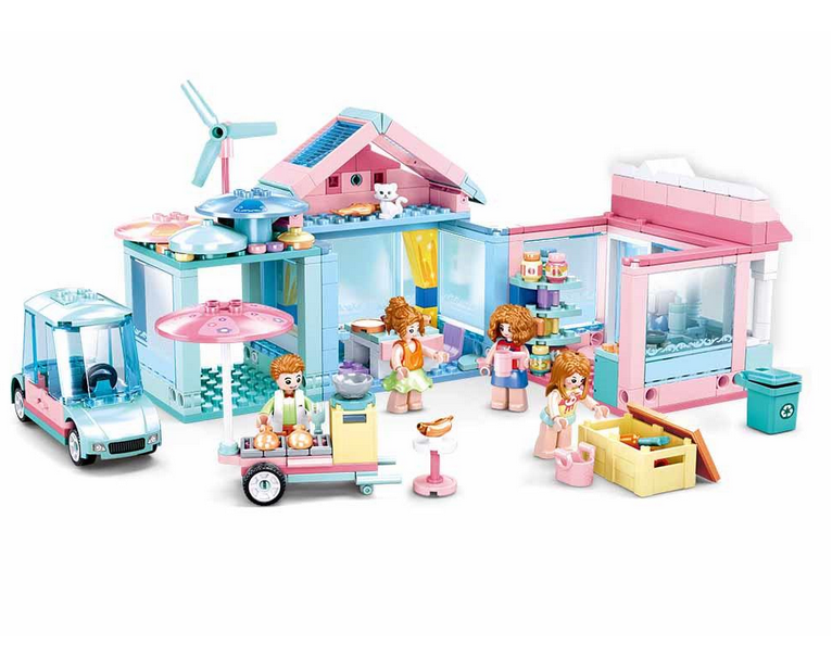 Конструктор Sluban M38-B0822 будинок фігурки машина 410 деталей