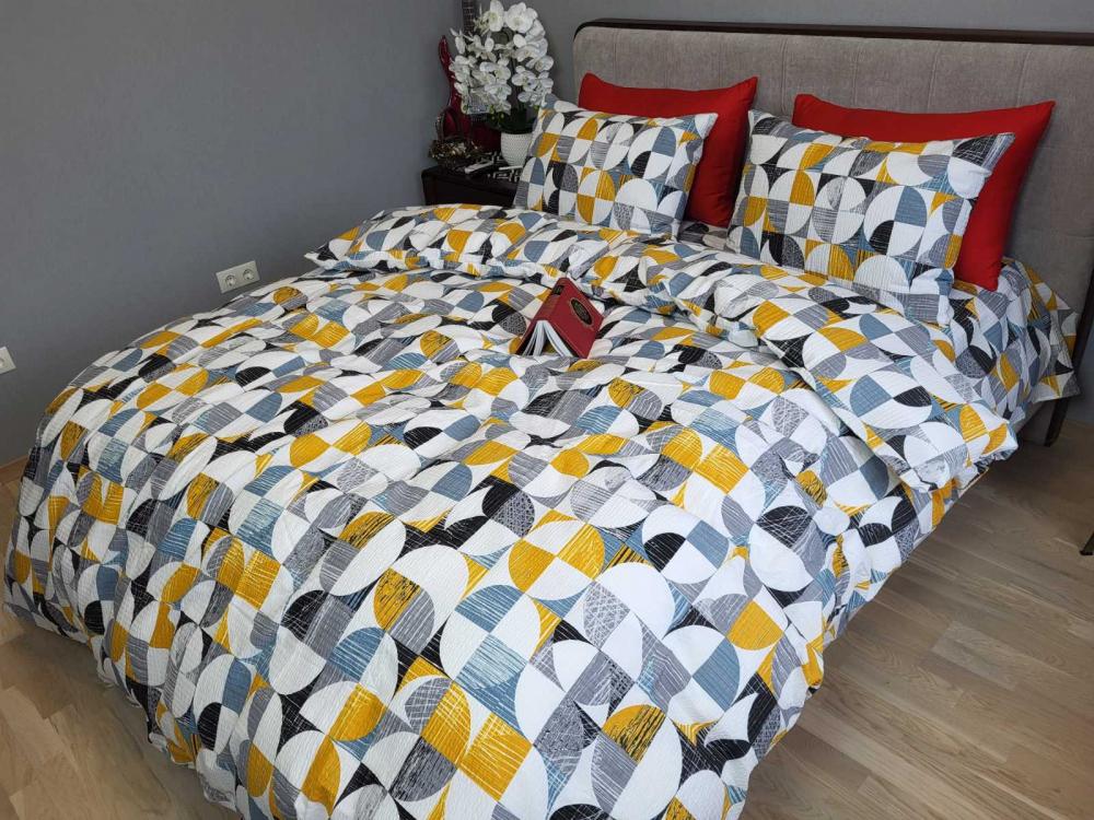 Комплект постельного белья GOFRE DUO Фортуна полуторный Серый