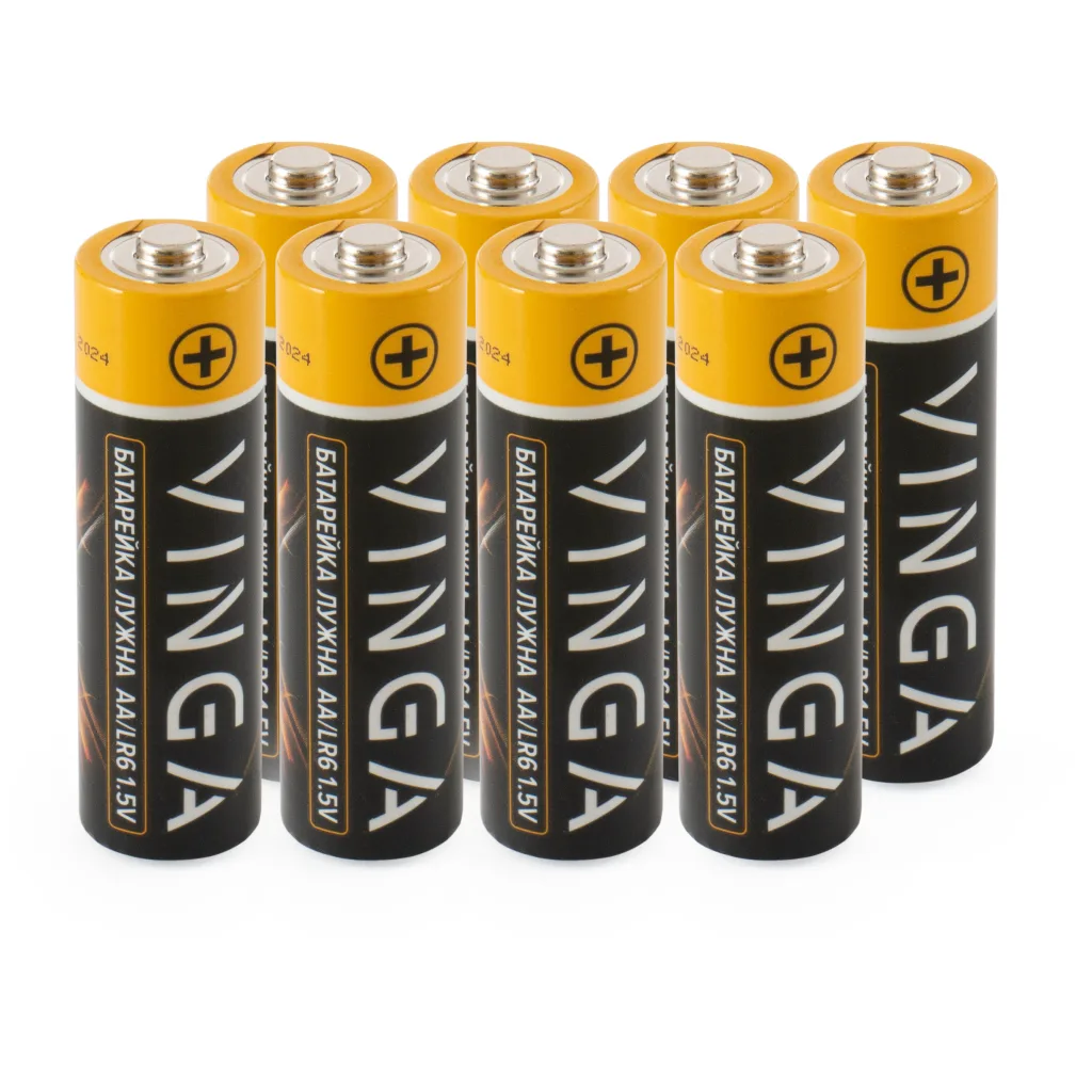 Набір батарейок Vinga AA LR6 Alkaline Blister 8 шт. (VJABAA8)
