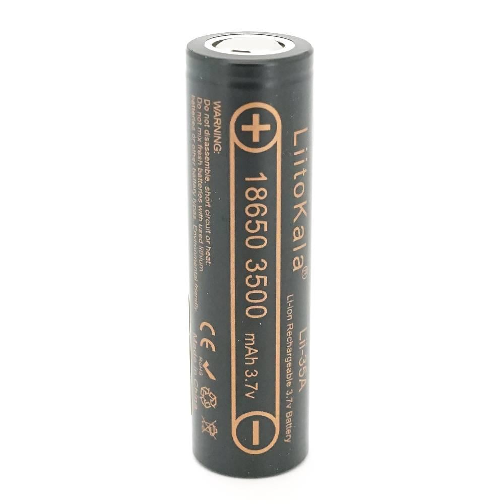 Акумулятор 18650 Li-Ion LiitoKala Lii-35A 3500 mAh Q2 1 шт. Black (39483)