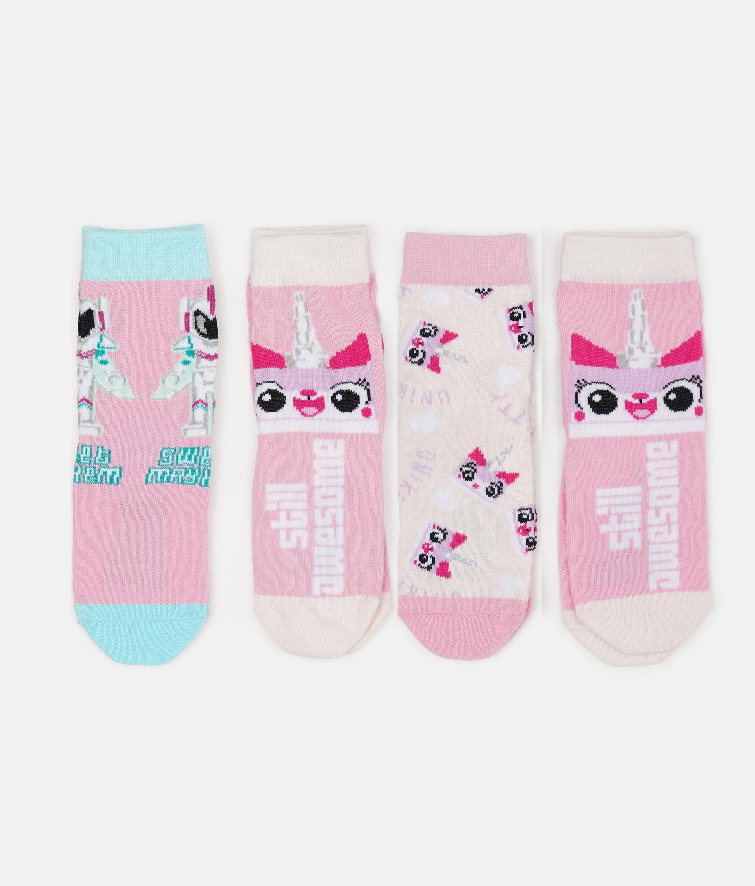 Шкарпетки C&A принт р. 27-30 4 пари Рожевий (131522260)