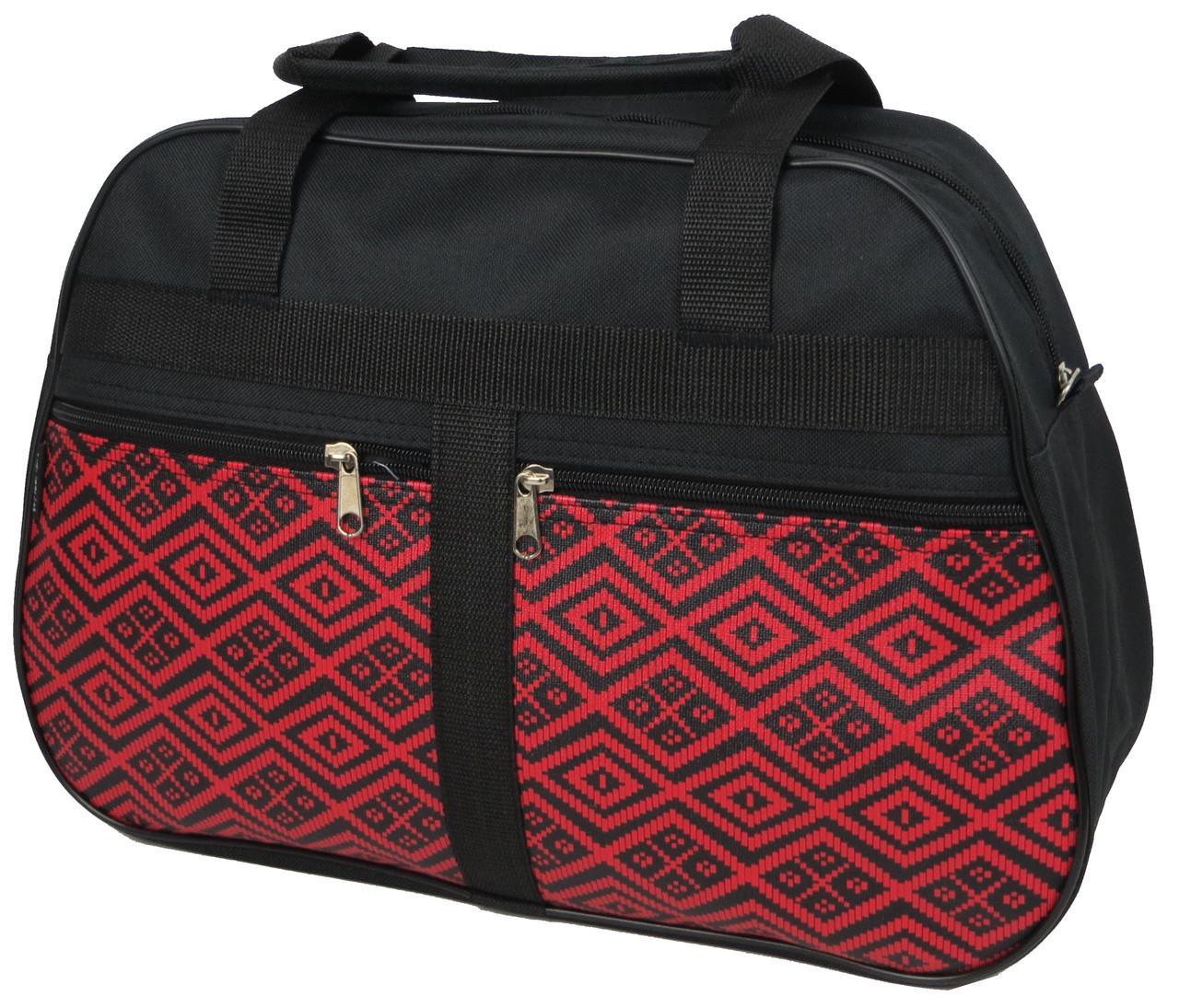 Хозяйственная сумка для покупок Wallaby 12 л Черный с бордовым (2703.439)