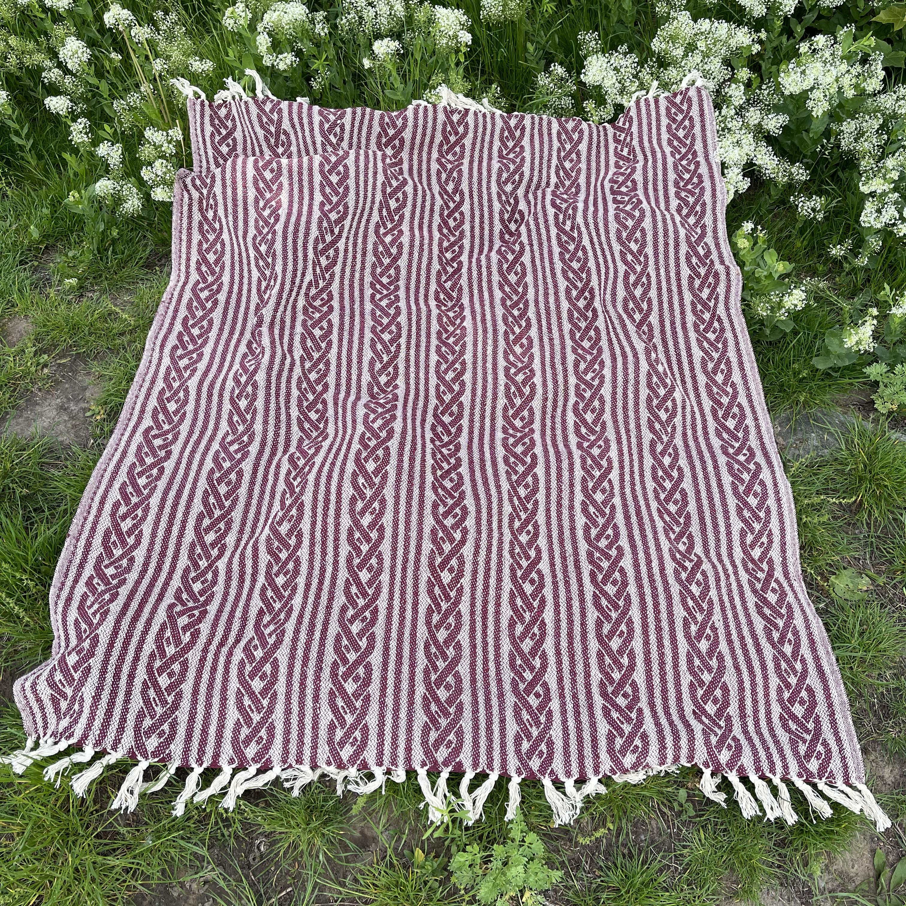 Эко плед Silk Route хлопковый Бордовый (739) Эко плед Silk Route хлопковый Бордовый (739)