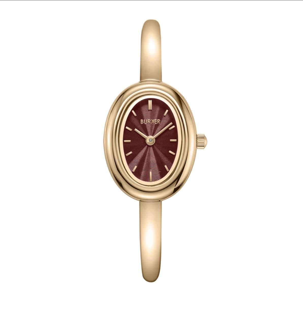 Наручний годинник жіночий Burker Diana Gold/Burgundy (38427328)