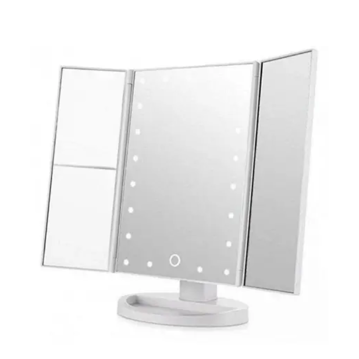 Косметичне дзеркало потрійне Superstar Magnifying Mirror MM-001 з підсвічуванням Білий (14657929) - фото 5