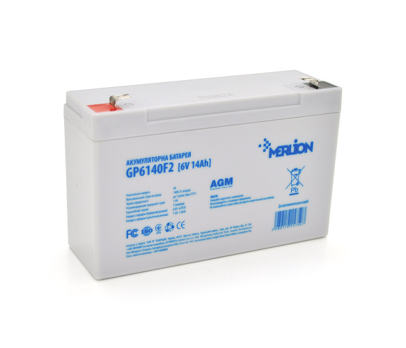 Аккумуляторная батарея Merlion AGM GP614F2 6V 14Ah - фото 1 Аккумуляторная батарея Merlion AGM GP614F2 6V 14Ah - фото 1