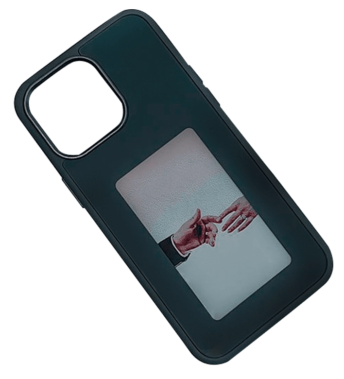 Чехол з технологией E-ink Screen Case for iPhone 15 Pro Max Black чехол с дисплеем