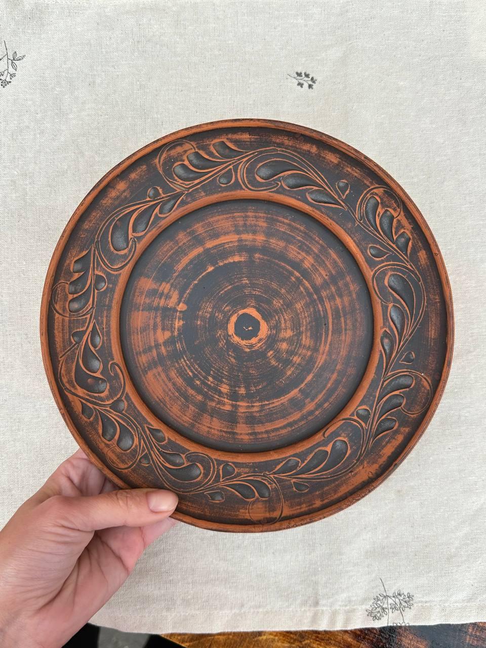 Тарілка Гілка із червоної глини 21 см (2602809094) - фото 3 Тарілка Гілка із червоної глини 21 см (2602809094) - фото 3