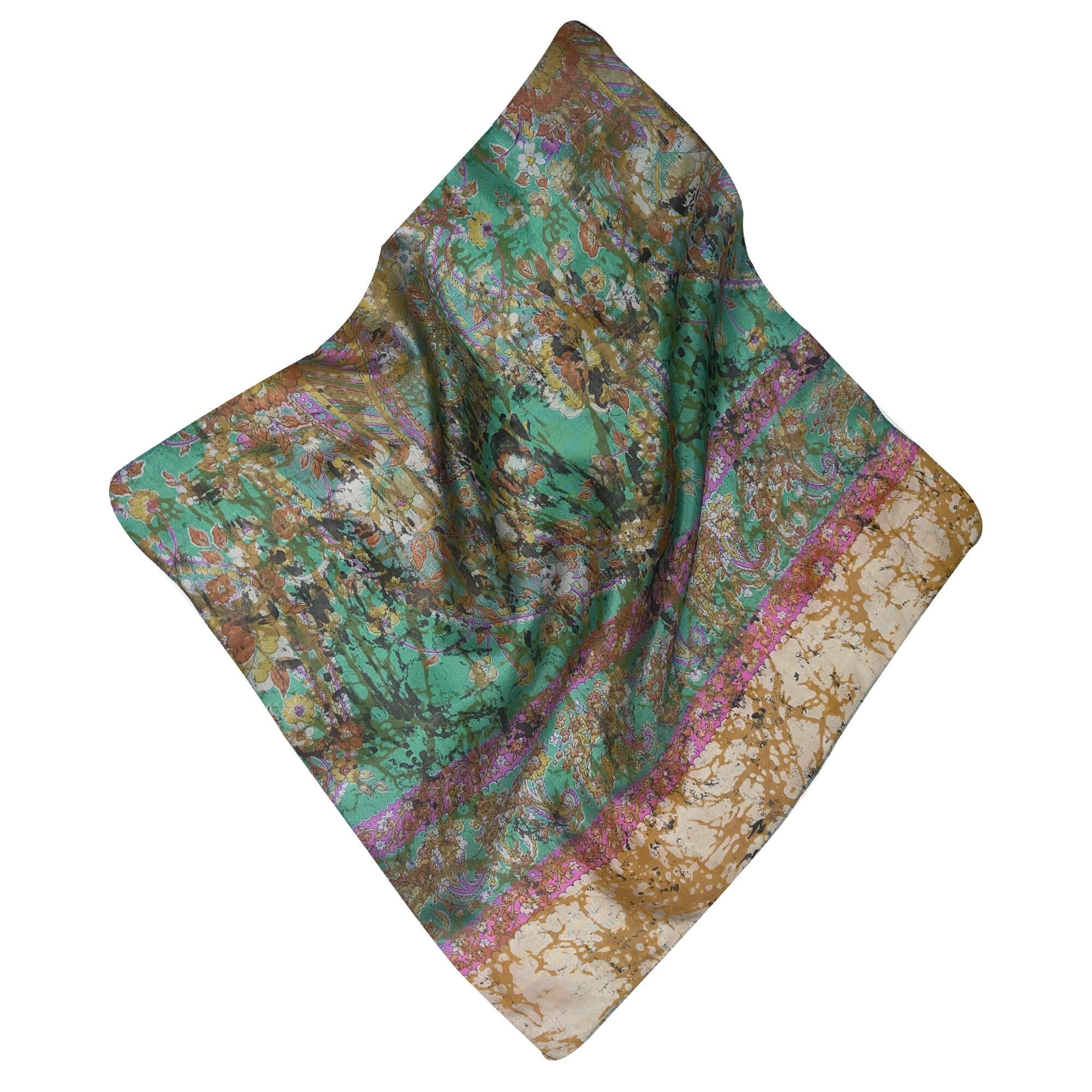 Платок шелковый Silk Route 50х50 см Зеленый (17 (17)