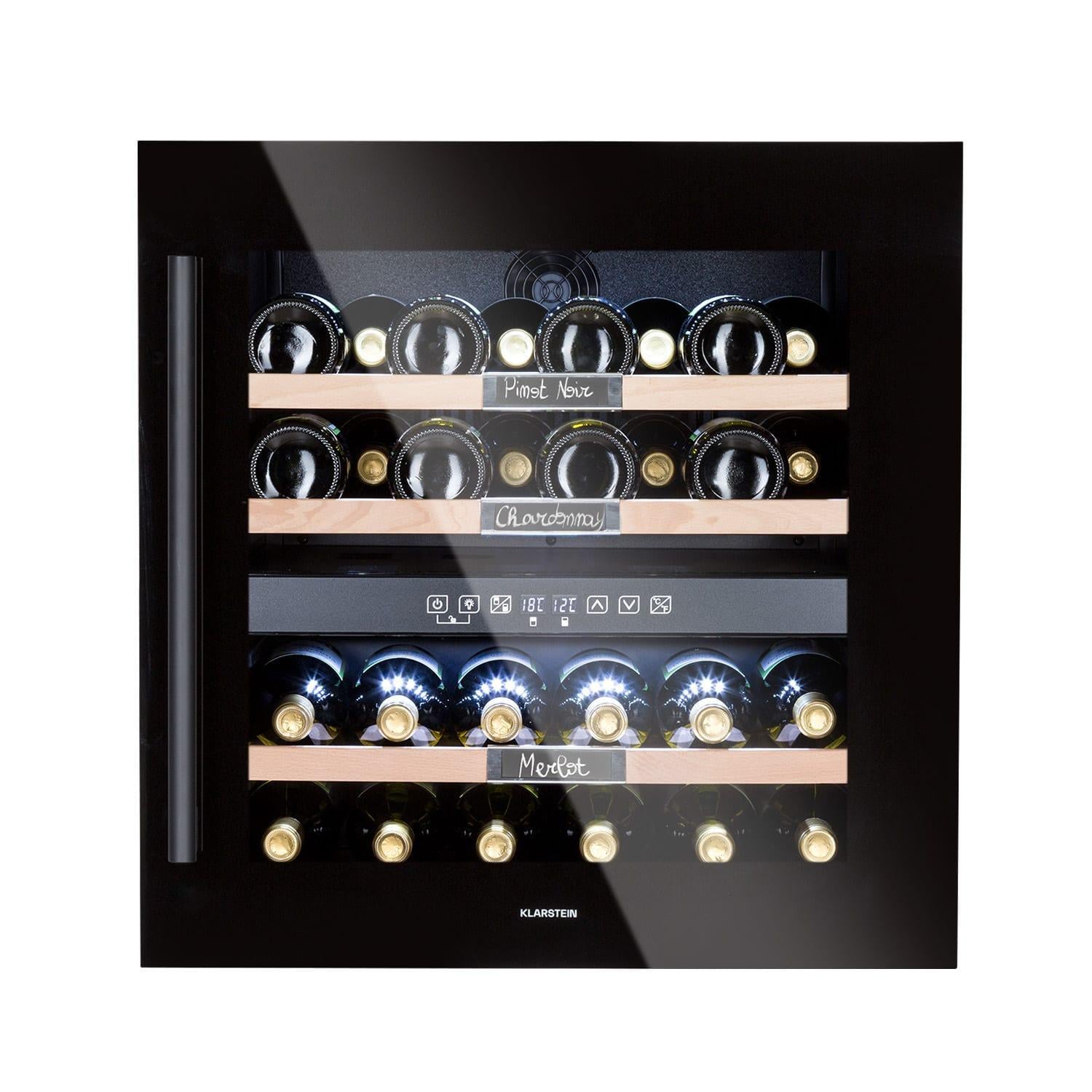 Винный холодильник встраиваемый KLARSTEIN Vinsider 36 Onyx Edition (10038404)