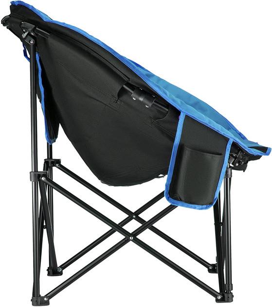 Туристическое кресло раскладное KingCamp Comfort Moon Black/Blue (KC3816_BLACK/ROYALBL) - фото 2 Туристическое кресло раскладное KingCamp Comfort Moon Black/Blue (KC3816_BLACK/ROYALBL) - фото 2