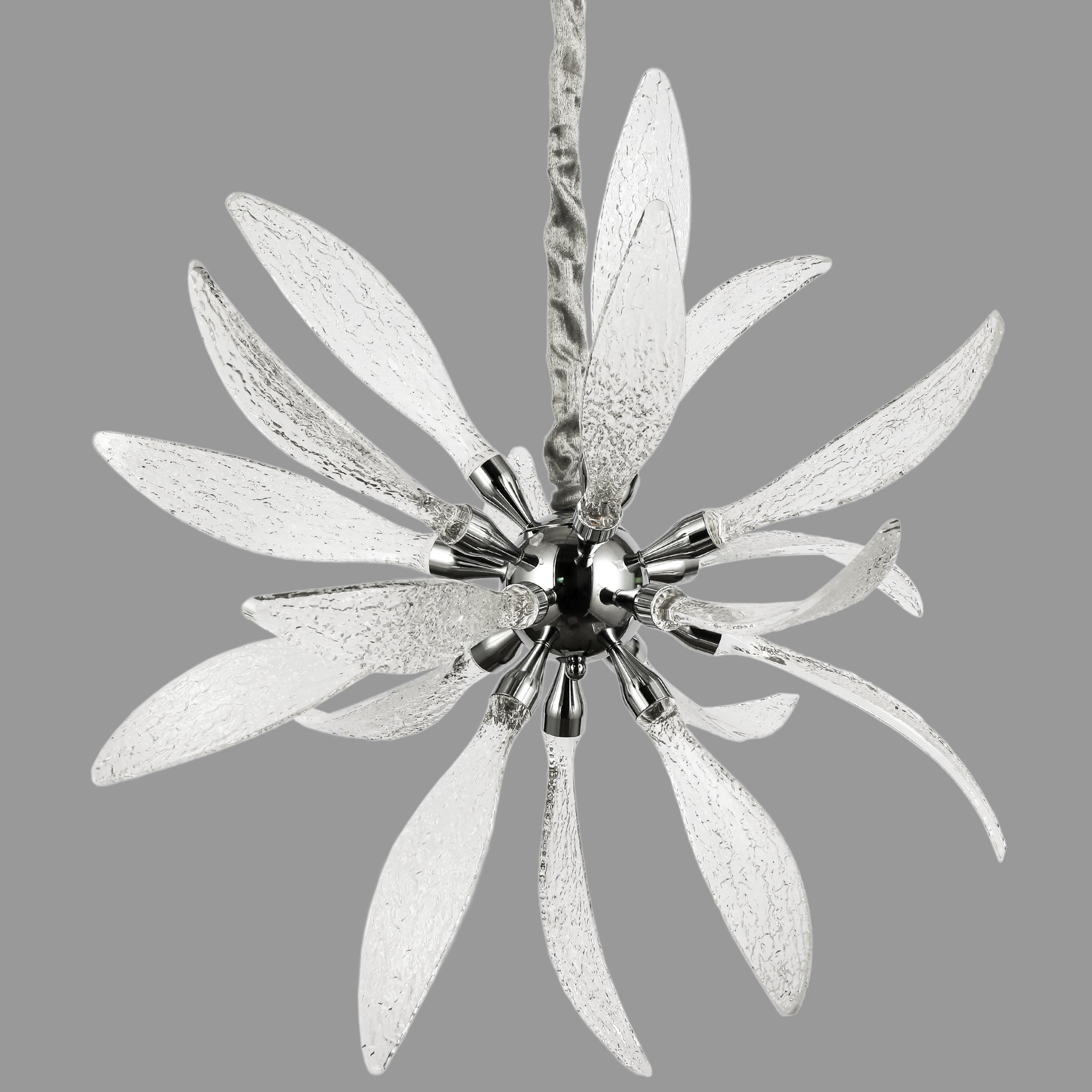 Люстра подвесная Venini 22W 65 см Серебряный (98-9224-18) Люстра подвесная Venini 22W 65 см Серебряный (98-9224-18)