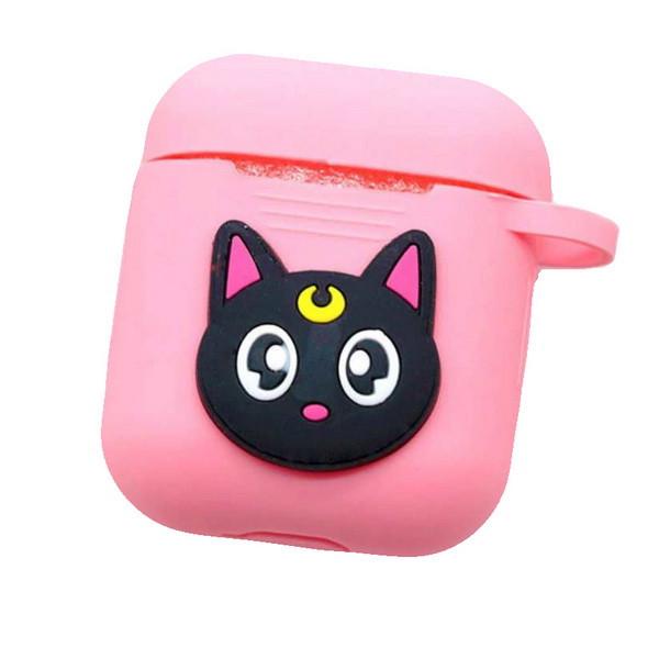 Чехол для наушников Alitek AirPods Black cat/Pink case