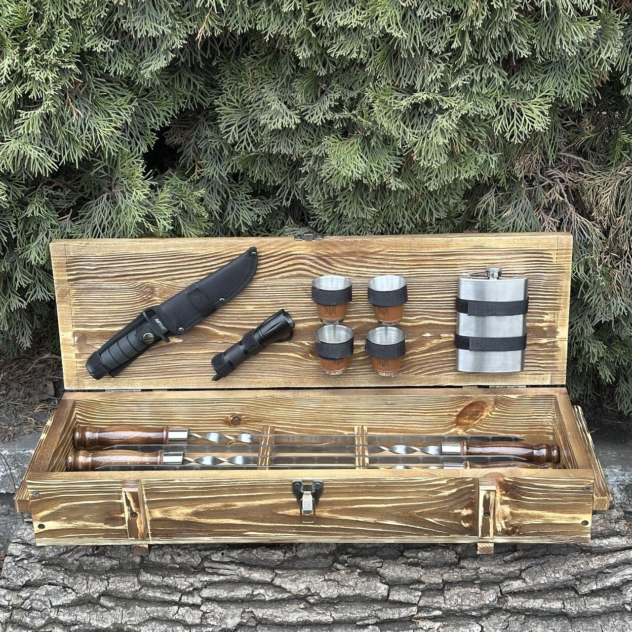Набор подарочный для барбекю Mzavod Милитари Светло-коричневый (27728894) - фото 3 Набор подарочный для барбекю Mzavod Милитари Светло-коричневый (27728894) - фото 3