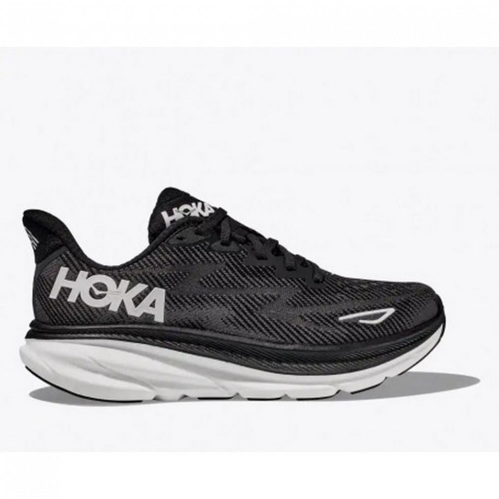 Кроссовки мужские для бега Hoka One One M CLIFTON 9 1127895-BWHT р. 41 1/3 Черный