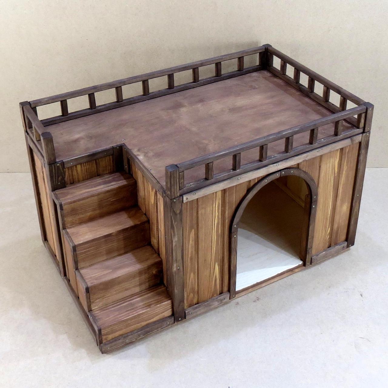 Будка для собаки з дерева Галіко Капучино (БДК-001209) - фото 5 Будка для собаки з дерева Галіко Капучино (БДК-001209) - фото 5