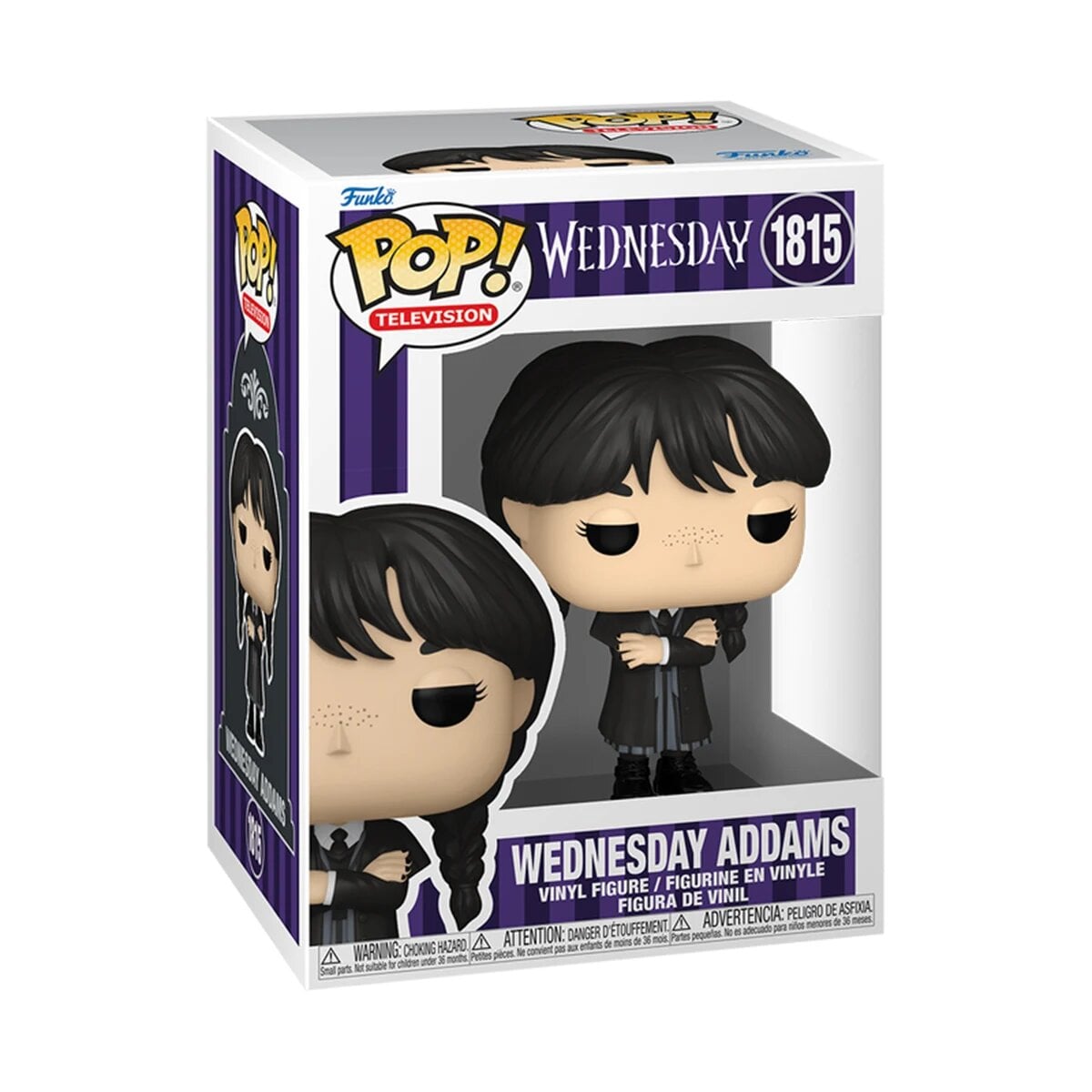 Детская игровая фигурка Funko POP Венздей в черном пальто серии Венздей виниловая (86679)