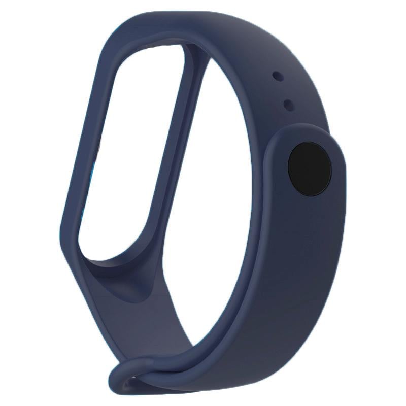 Силіконовий ремінець BeCover для Xiaomi Mi Band 3/4 Deep Blue (704127) - фото 2