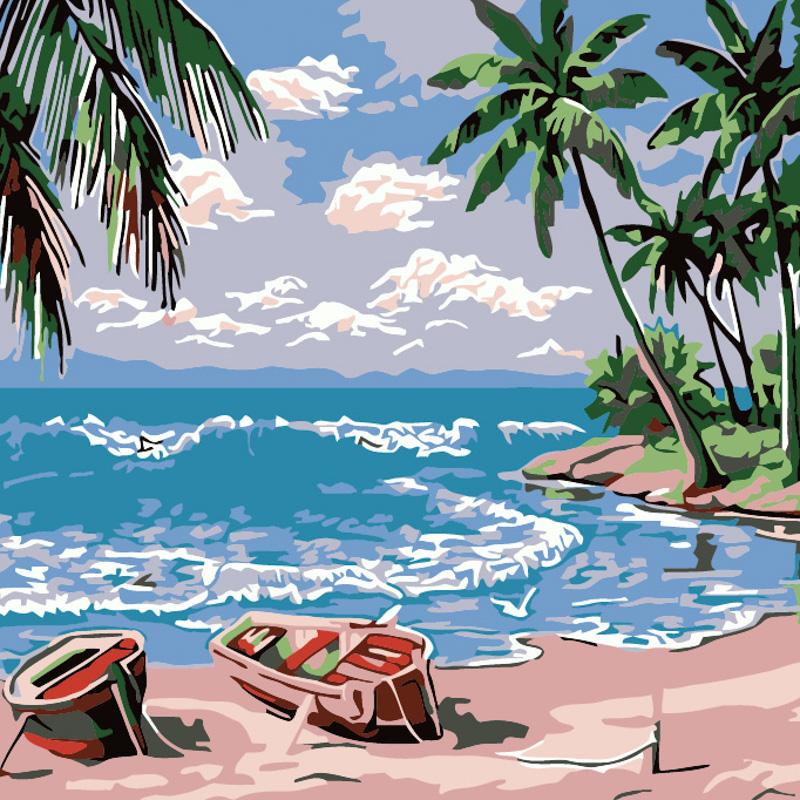 Картина по номерам Strateg Океан 20х20 см (HH5575)