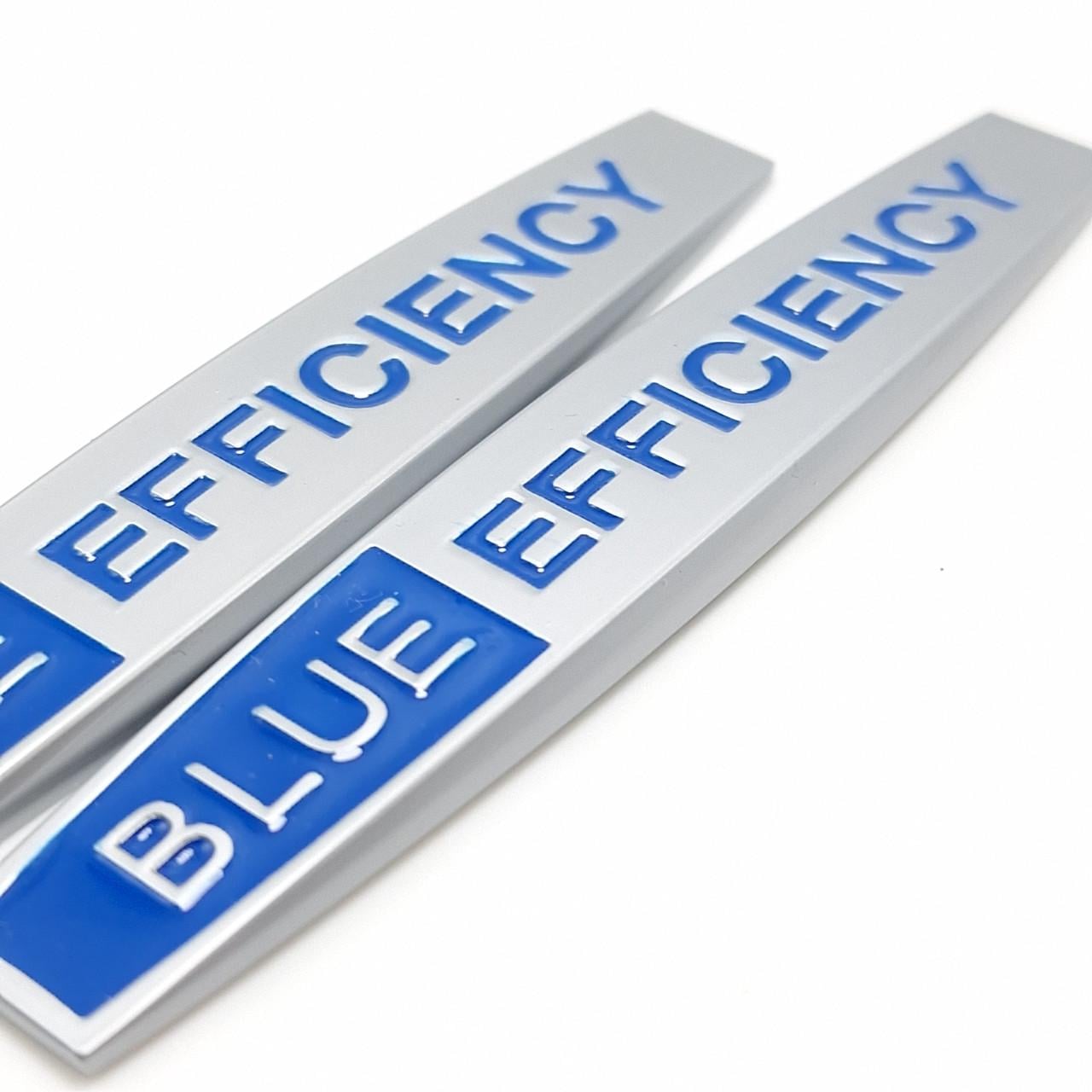 Эмблема на крылья Blue Efficiency Mercedes Benz 10х1,8 см Хром матовый (1729216135)