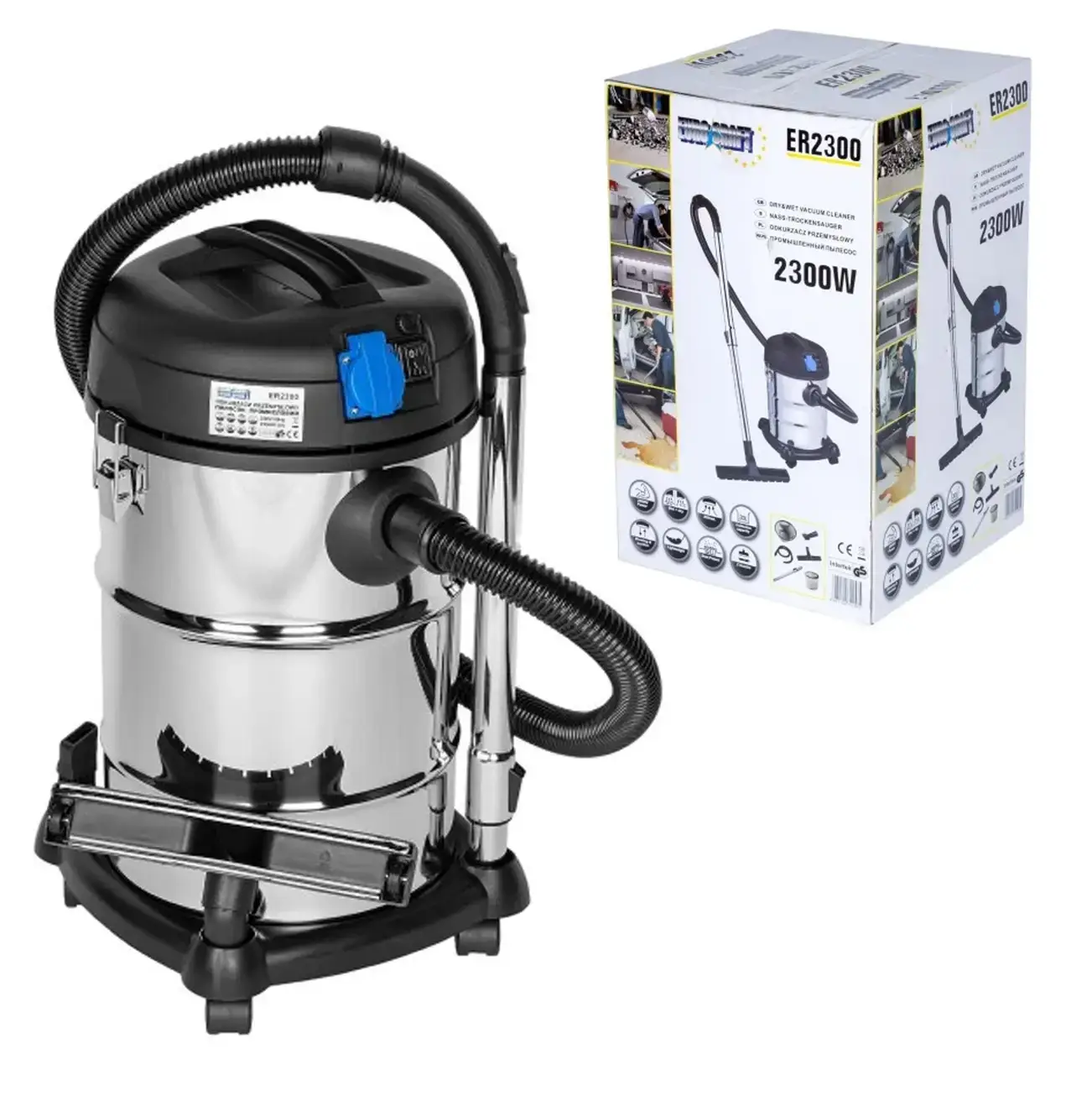Пылесос промышленный Euro Craft ER2300 2300 Вт 30 л