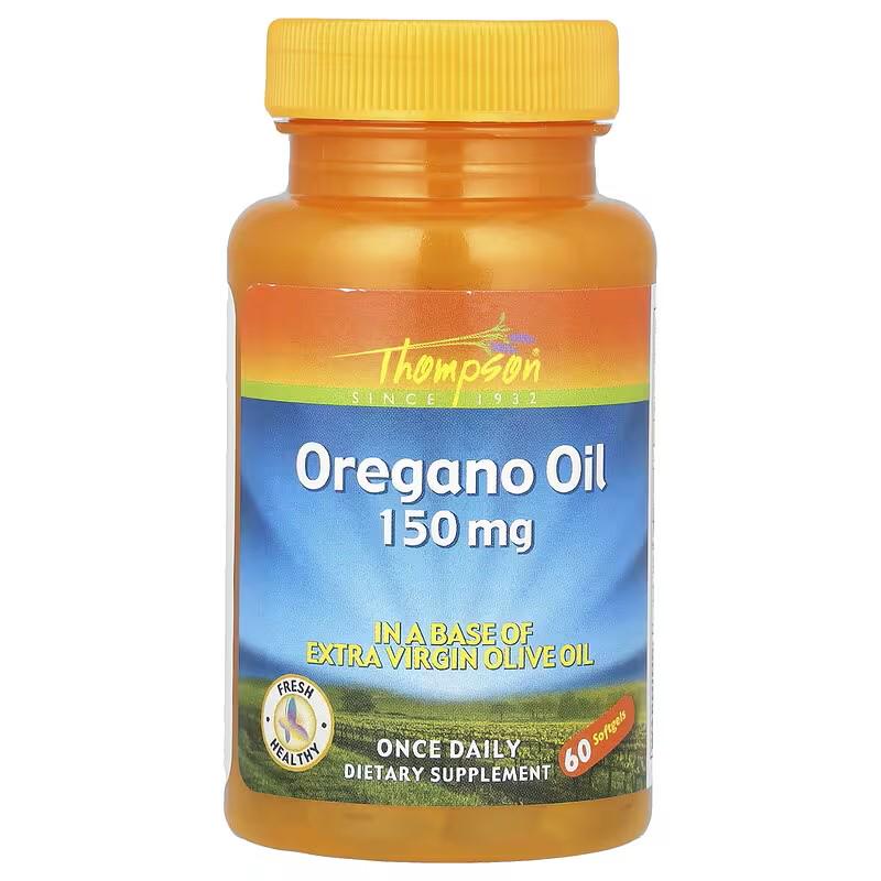 Масло орегано Thompson Oregano Oil 150 мг 60 капсул