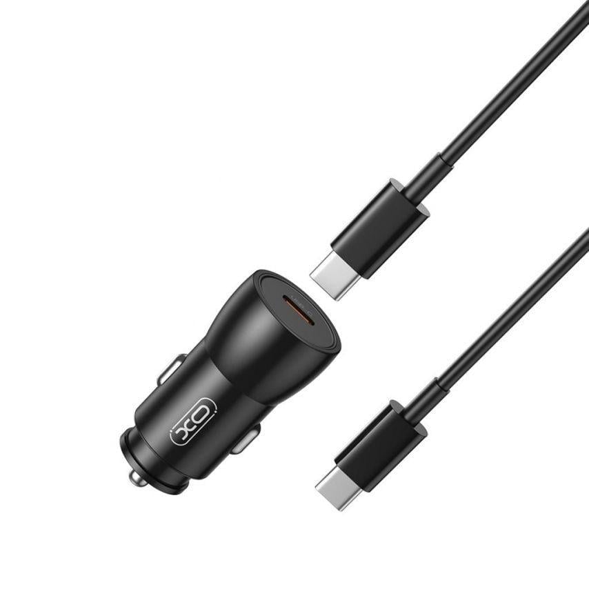Адаптер 2в1 Xo CC57 PD_25W и Data Cable Type-C to Type-C Black