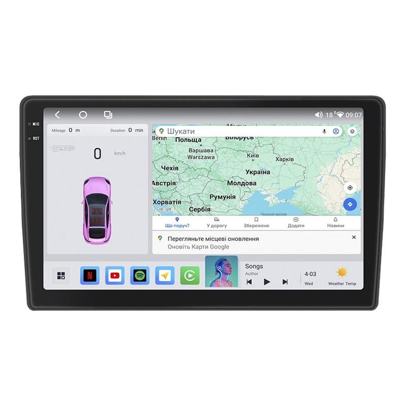 Автомагнитола штатная Lesko 4G/CarPlay/QLED/360°/GPS/Wi-Fi для Ford Tourneo Connect I Рестайлинг 2009-2013 4/64Gb 9" (2351361055)
