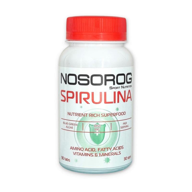 Спирулина Nosorog Spirulina 1050 мг в порцию 90 табл.