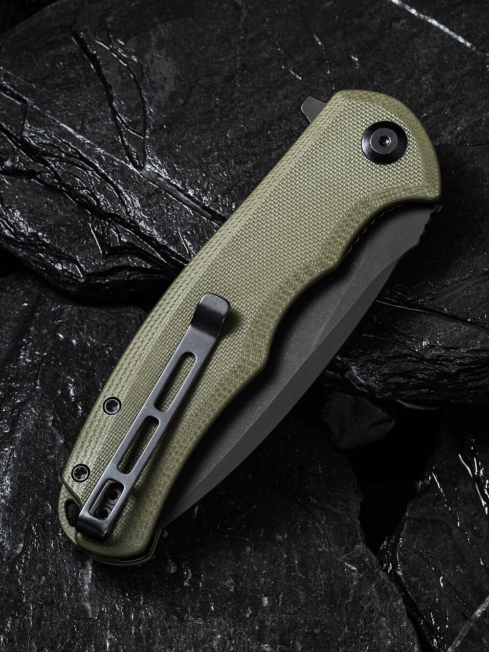Туристичний ніж складаний Civivi Praxis C803F Olive (C803F) - фото 6