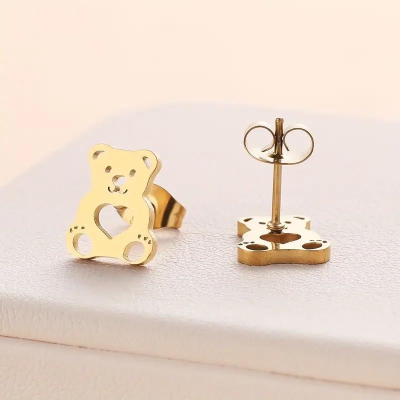 Серьги женские LuxAurum301 с медведем н/ж сталь 1,2 см Золотистый (35473906) Серьги женские LuxAurum301 с медведем н/ж сталь 1,2 см Золотистый (35473906)