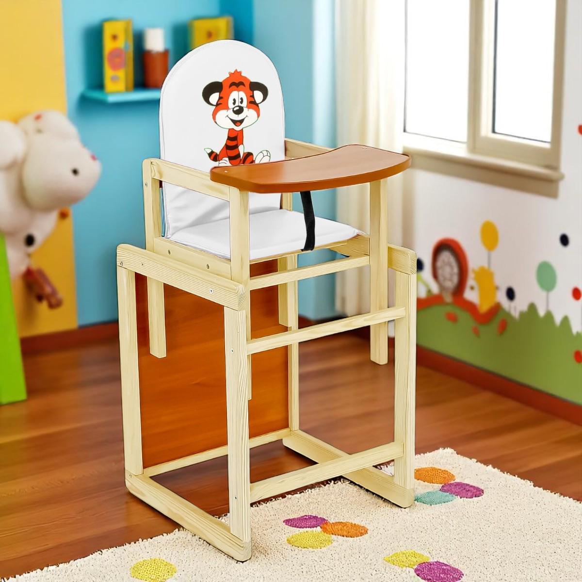 Стульчик для кормления Мася Тигр Белый (№2013) - фото 2 Стульчик для кормления Мася Тигр Белый (№2013) - фото 2