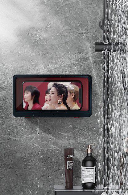 Держатель настенный для телефона водонепроницаемый в душевую комнату - фото 2 Держатель настенный для телефона водонепроницаемый в душевую комнату - фото 2