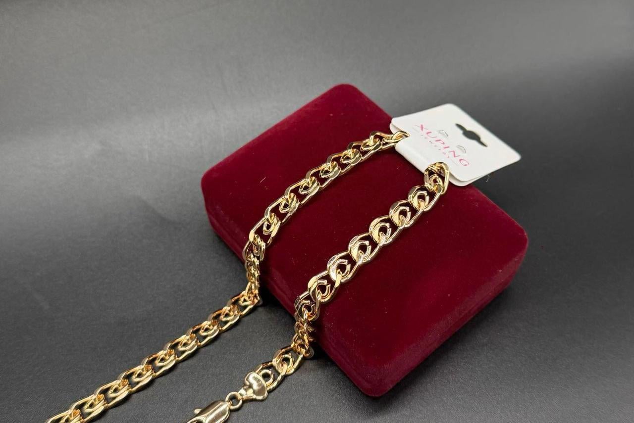 Ланцюжок жіночий Xuping гіпоалергенний медичне золото 50 см (2904244511)