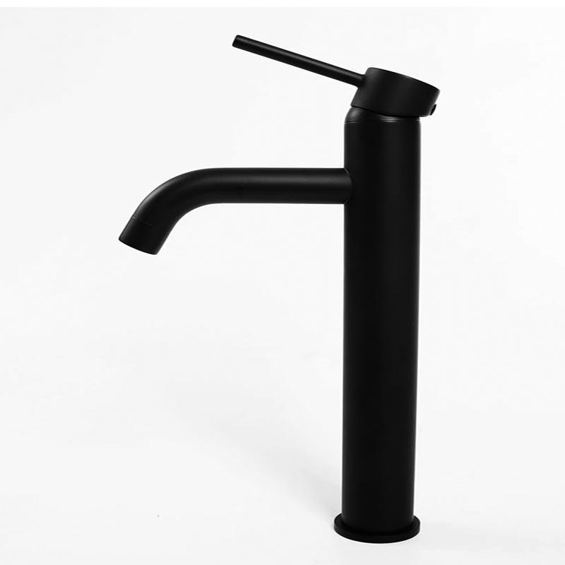 Смеситель для умывальника высокий Art Design Nice Черный (3457)