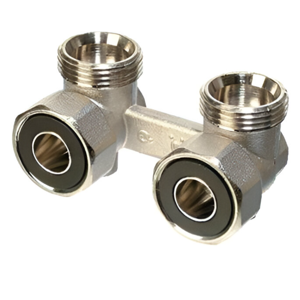 Клапан кутовий COMISA подвійний євро 3/4x3/4" (TK-88.21.015)