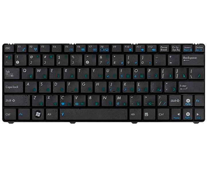 Клавиатура для ноутбука Asus EEE PC 1101 1101HA N10 N10E N10J Black